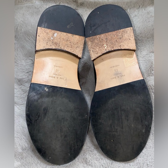 Rag & Bone Saxon Zip Front Leather Oxford Loafers Size 40 - Picture 4 of 7